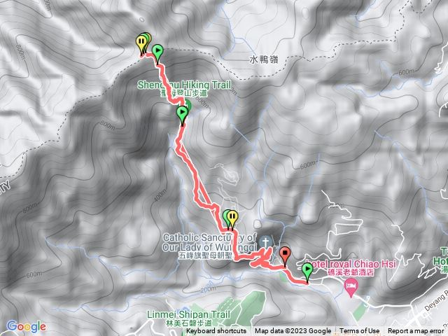 五峰旗停車場聖母觀景平台來回