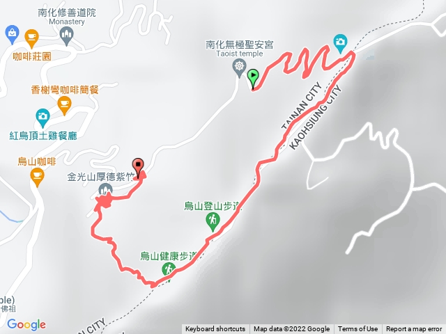 台南南化厚德紫竹寺烏山步道