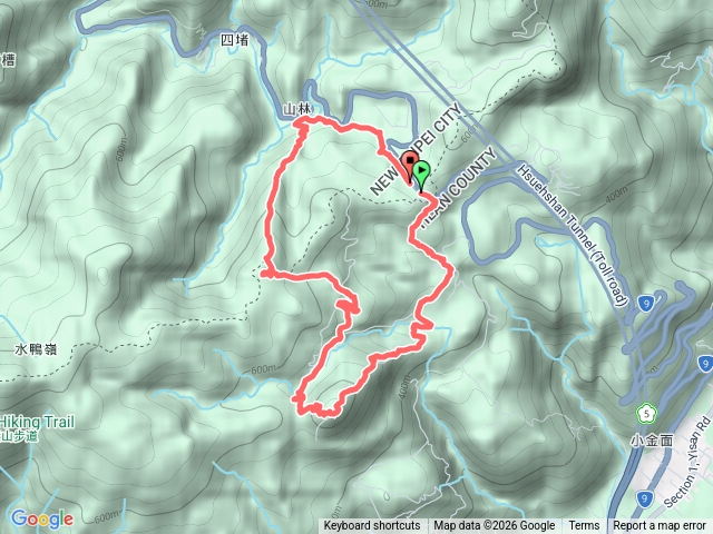 2025-09-07 石牌縣界公園～鵲子山～水鴨崙～後湖子山～四堵古道O繞預覽圖