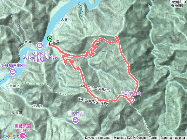 南坑山、百志興保山、永安山O型