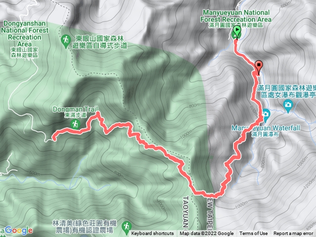 東滿步道來回 (滿月圓進)