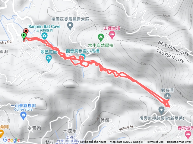 桃園三民蝙蝠洞至觀音洞健行。