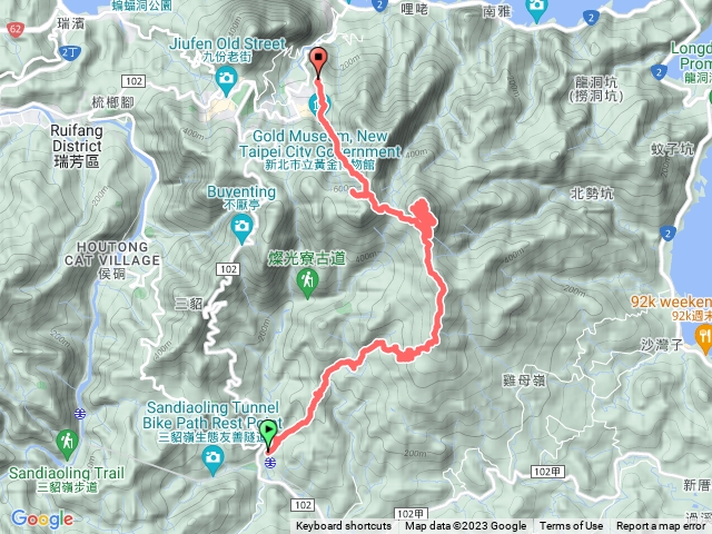 牡草金縱走(牡丹站-石笋山-草山-金東坑-勸濟堂)