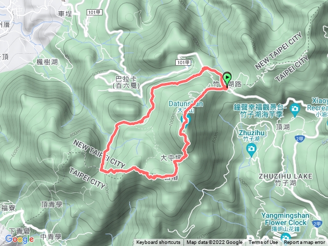 大屯山鞍部-主峰-南峰-西峰-二子坪