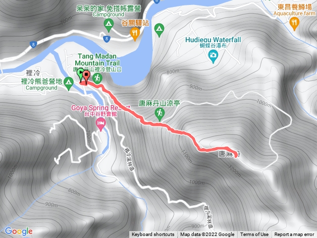 唐麻丹山裡冷登山口
