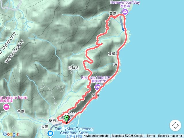 2025-03-09 梗枋漁港～梗枋山～橋板湖山～北觀海潮公園O繞