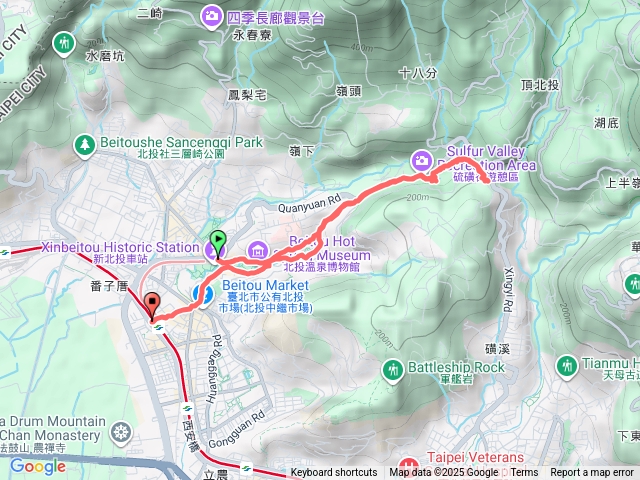 新北投➡️硫磺谷➡️北投預覽圖