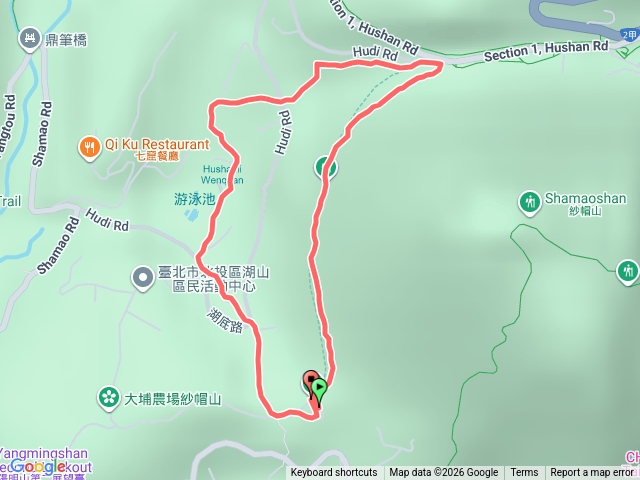 北投橫嶺古道O型預覽圖