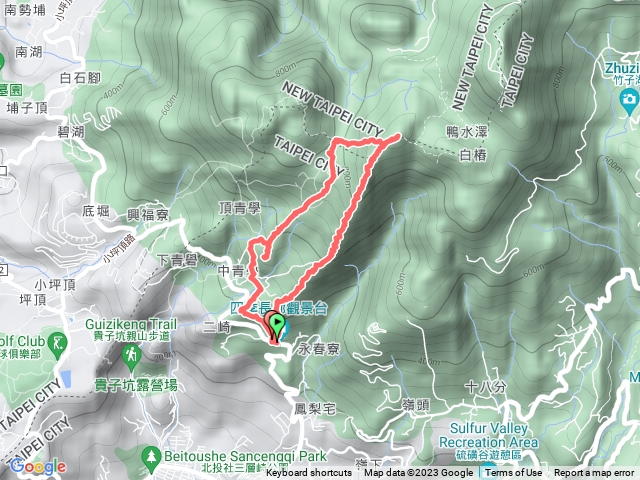 北投吳氏宗祠登大屯西南陵O型