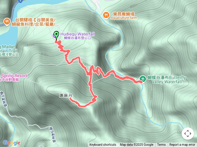 114/6/21谷關七雄：唐麻丹山(松鶴登山口起登，順遊蝴蝶谷瀑布)