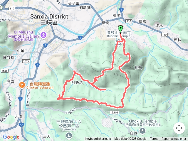 溪南尖山_主公山_王公坑山_天南寺O繞~賞血藤20250327