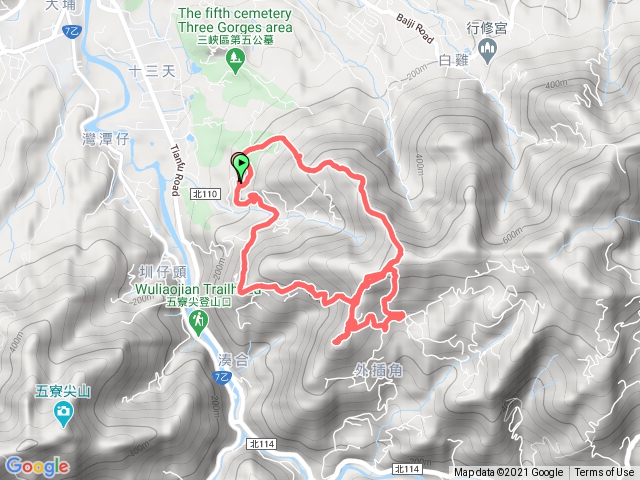 三峽區添福山縱走鹿窟尖8字繞走
