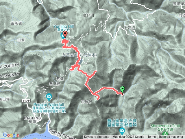 20240811 冷門路線 - 石壁山連走嘉南雲峰出番子田縱走預覽圖