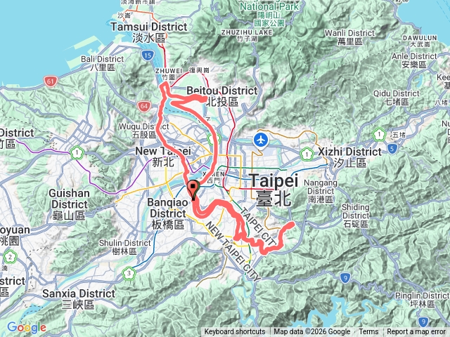 2026臺北大縱走臺北大縱走第八段：捷運動物園站至捷運關渡站[河濱自行車道]202603011817預覽圖