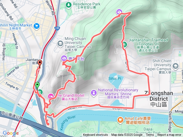 2025台北士林：圓山10美+北安路探索+劍潭山+北眼微風平台