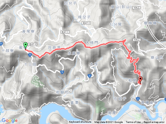 風櫃嘴、粗坑崙山、大格門、獵貍尖