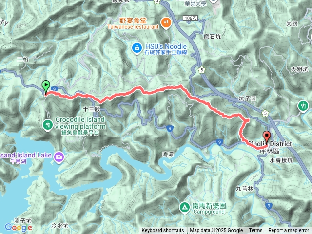 小格頭～雲海山～風路嘴～粗坑崙～大格門～獵貍尖～烏窟子山～水柳腳保甲路～水柳腳土地公