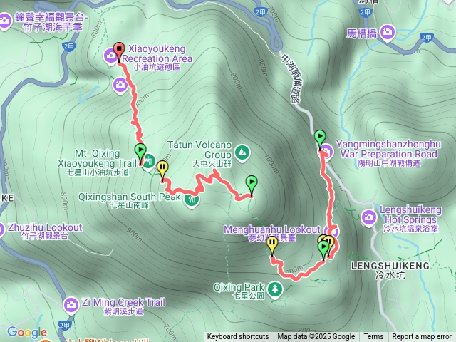 【任務一】2025臺北大縱走臺北大縱走第三段：小油坑至風櫃口202507181324-七星山舉牌