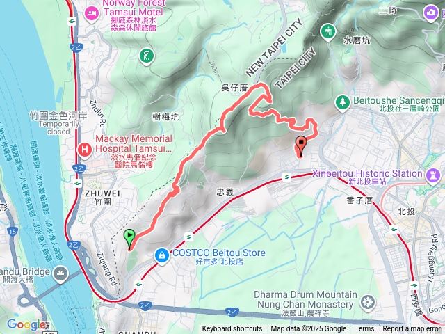 20251101北藝大-光武山南峰-光武山-忠義山-嗄嘮別山-吳仔厝-稻香山-北投新興公園預覽圖