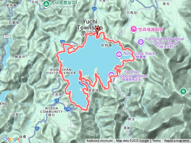 婷婷日月潭環湖慢跑大O繞