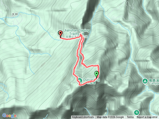 加杜縱走(大坪登山口-中線-加里山-杜鵑嶺)預覽圖