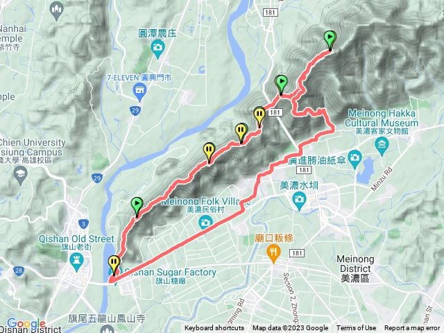 20230314旗靈月縱走走道路含克孝峰