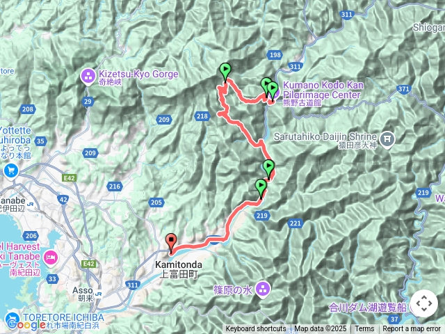 熊野古道中邊路D1淹尻王子-稻葉根王子