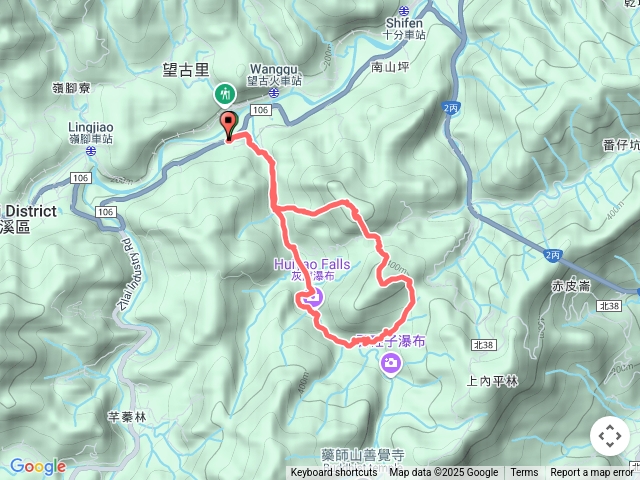 20250509平溪-萬寶洞站-司公碗帽山-和尚尖-慶和煤礦東斜坑-灰窯瀑布-萬寶洞站