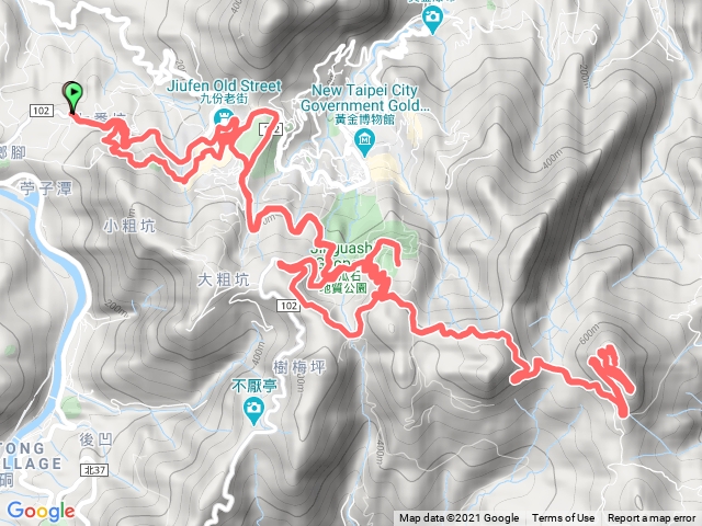 九份-本山礦坑-草山雷達站連走