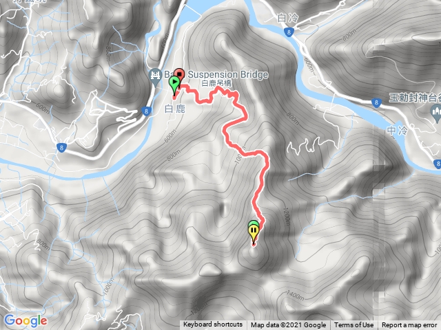 白毛山白鹿吊橋