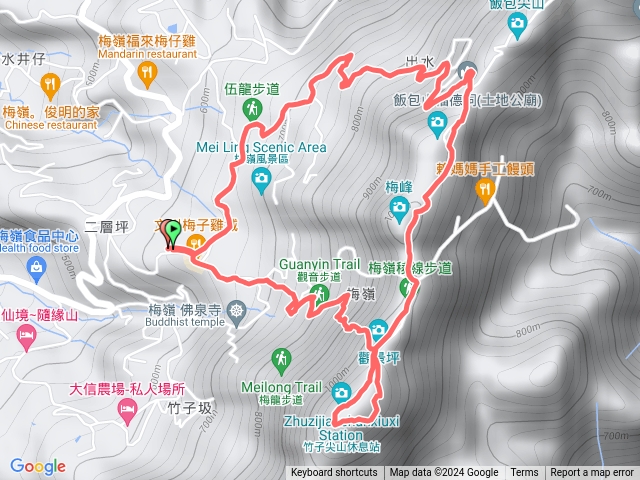 觀音步道-竹子尖山-伍龍步道