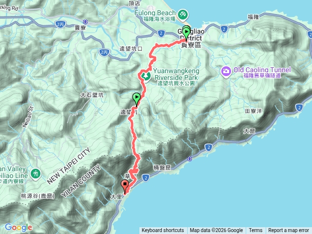 福隆車站到大里站