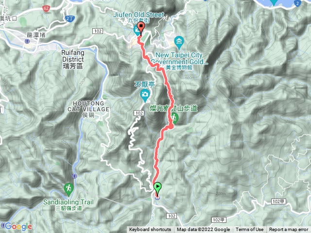 新北牡丹貂山古道+百二崁古道+樹梅坪古道+九份老街