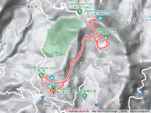 石桌到大棟山O型縱走