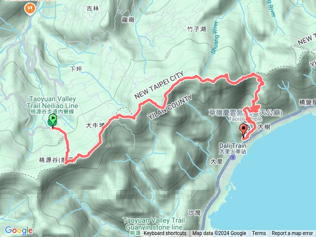 內寮-桃源谷-灣坑頭山-埡口-大里天公廟預覽圖