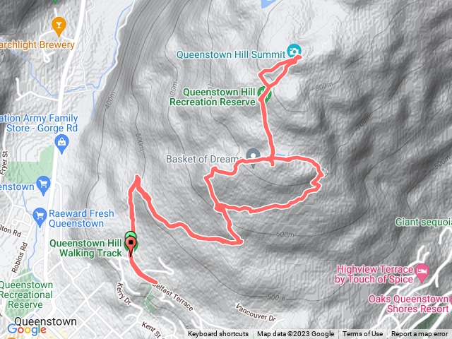 Queenstown hill walkway