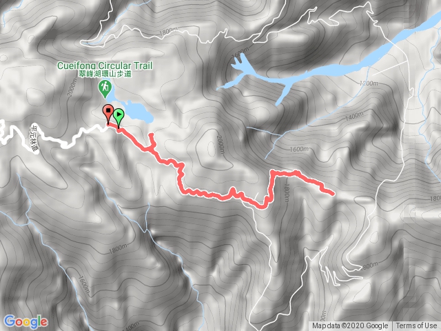 山毛櫸步道經鴛鴦湖景觀口