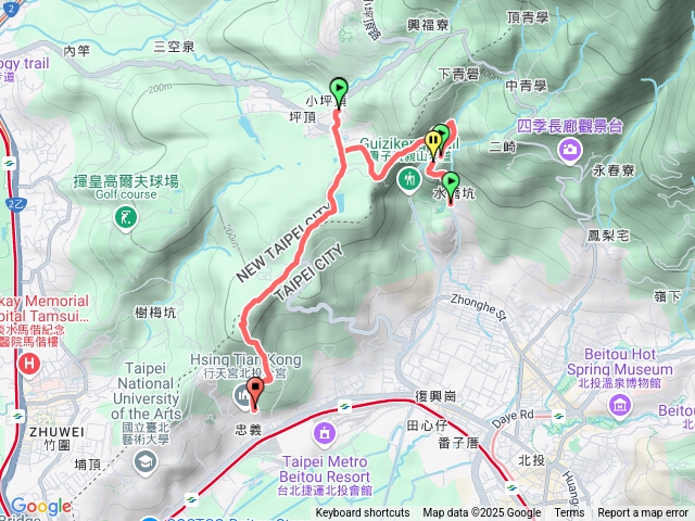 貴子坑到忠義行天宮