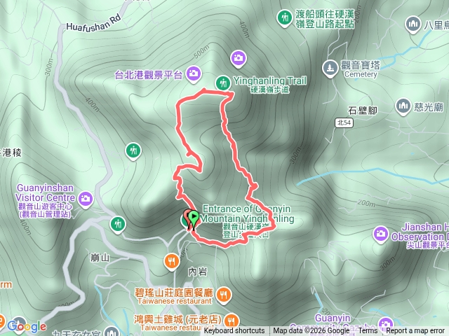 尖山步道轉北橫古道上觀音山預覽圖