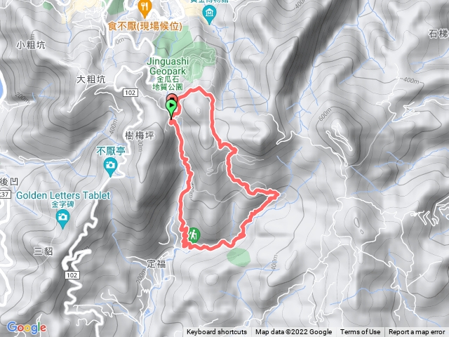 貂山古道接燦光寮古道O型