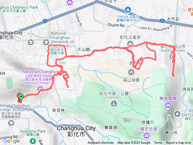 彰化八卦山蹤走