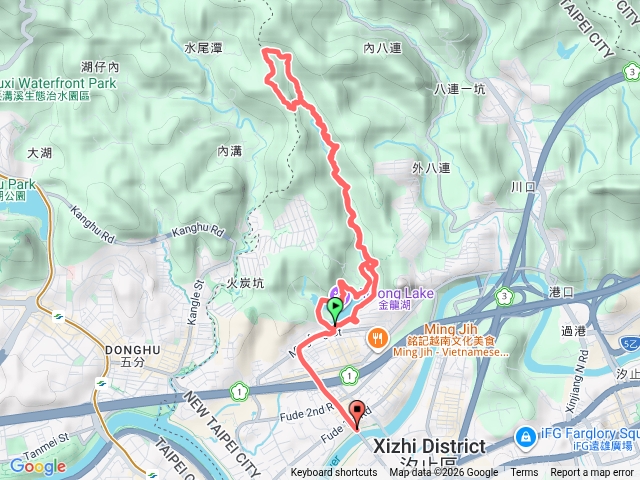 汐止金龍湖翠湖內溝山