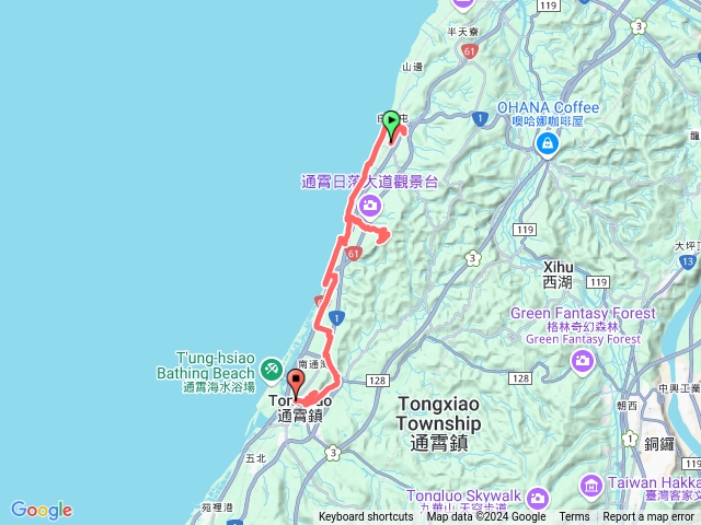 白沙屯火車站通霄火車站（白沙屯山通霄虎頭山）預覽圖