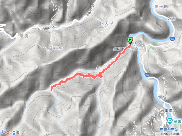 紅河谷越嶺步道至工寮前溪谷