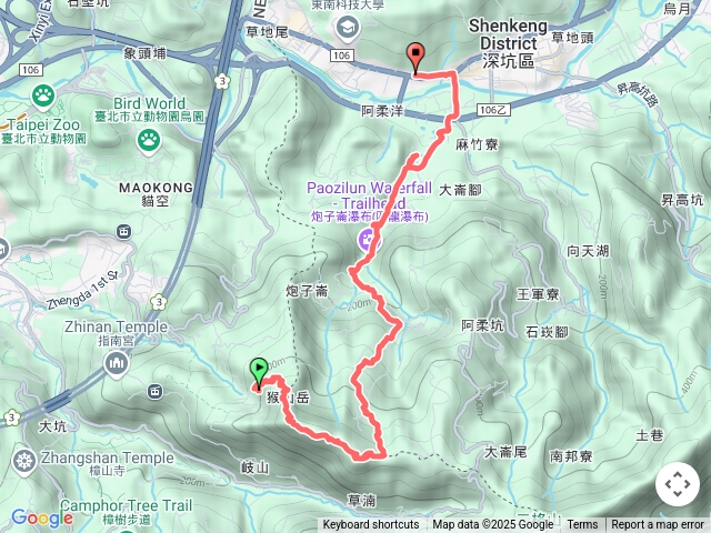 木柵猴山岳,林家草厝,炮子崙古道,深坑