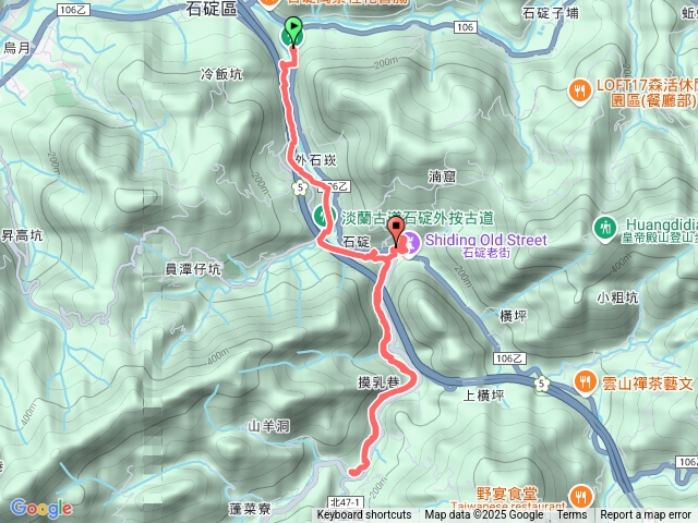 石碇淡蘭古道公車666795雙溪口石碇站下車