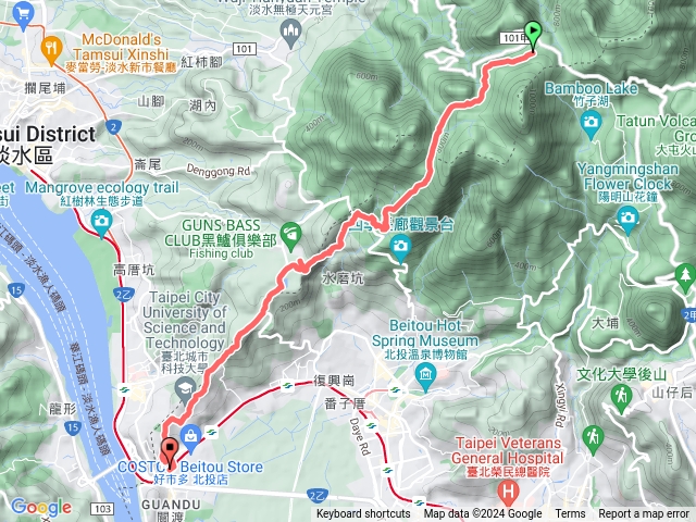 臺北大縱走第一段：二子坪至關渡