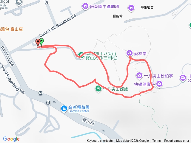 2026-03-30 新竹東區 十八尖山西峰登山步道預覽圖