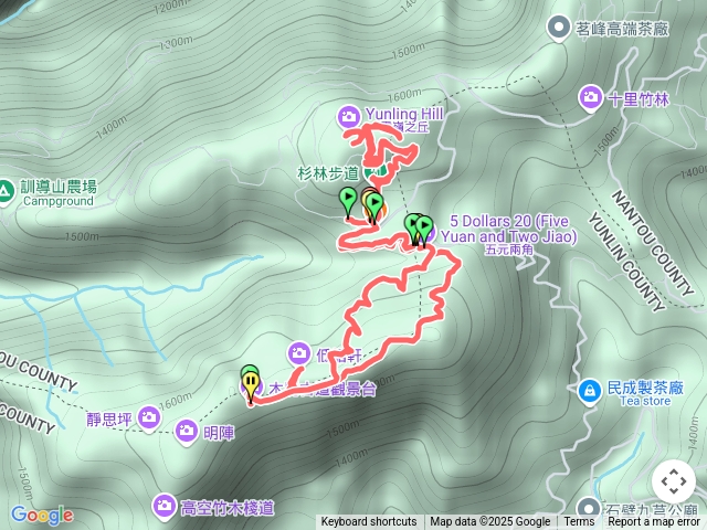 杉林步道-雲嶺之丘-木馬古道觀景台
