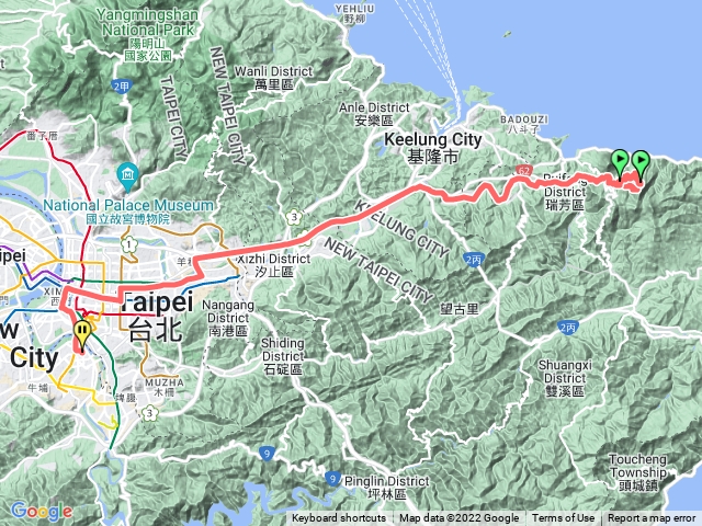 黃金博物館.一柱擎天.牛伏礦體.黃金洞.煙囪稜.哈巴狗岩.勸濟堂.彩虹階梯2.0